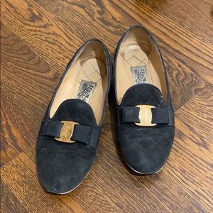 Feragamo suede flats